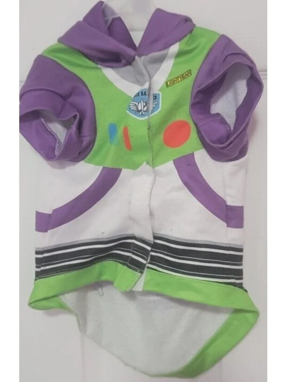 DISNEY'S PIXAR TOY STORY BUZZ LIGHTYEAR HOODIE SWEATSHIRT PET DOG SIZE LARGE